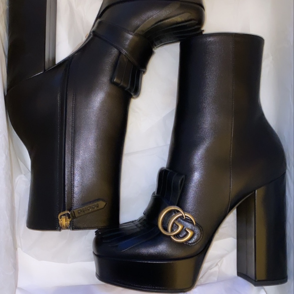 Authentic Gucci fringe heels